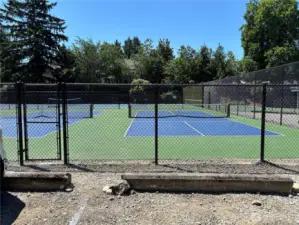 Tennis courts at Jenks park