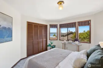 2nd bedroom w/ water views