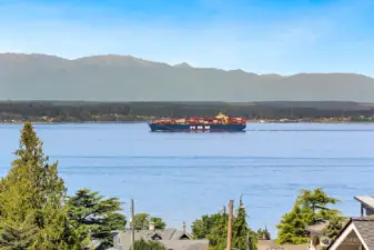 STUNNING, PANORAMIC VIEWS of Puget Sound & Olympic Mtns are the focal point of this 4 bed/4 bath Richmond Beach home.