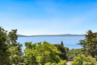 STUNNING, PANORAMIC VIEWS of Puget Sound & Olympic Mtns are the focal point of this 4 bed/4 bath Richmond Beach home.