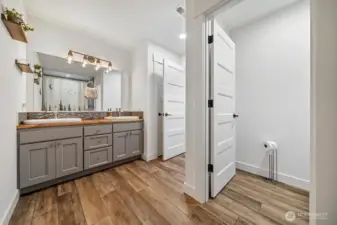 Compartmented Bathroom makes sharing the space easy!