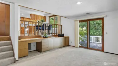 Seamless lower-level access to the outdoors makes entertaining a breeze.