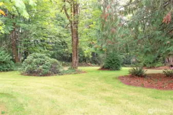Lush landscaping