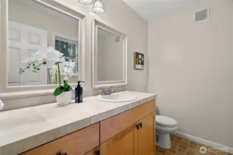 Half bath downstairs