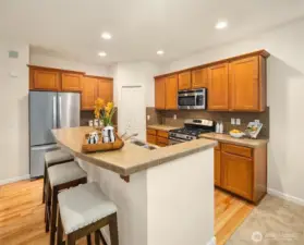 This is the perfect  set up for a kitchen and includes a pantry too.