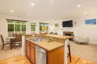 You can be watching a game while prepping for your meal!