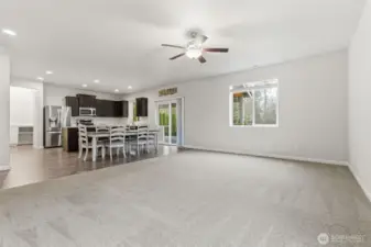 Living room and Kitchen view