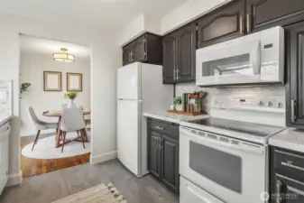 Spacious & functional kitchen.