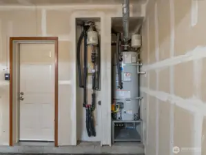 The home is equipped with radiant heat throughout the home.