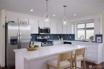 Virtually Staged Kitchen