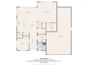 Main level floor plan.