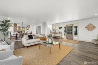 Open concept main floor designed for events and large gatherings.