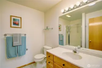 Primary bath with walk in shower