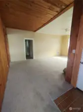 Walking in to the spacious living room.