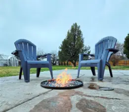 In-ground propane firepit