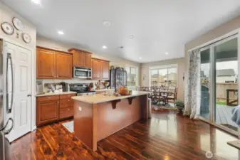 Pantry door to the left