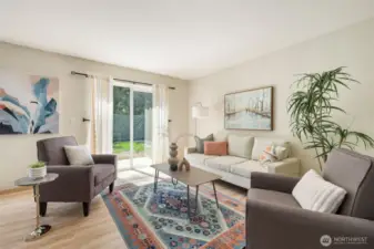 This is a very comfortable living room