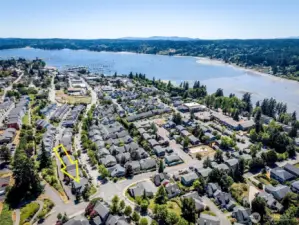 So close to downtown Poulsbo ~ marina in the distance.