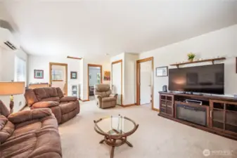A great space to kick back and watch the big game or movie!