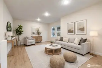 Virtually staged bonus room