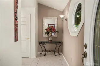 This entry way was part of the second major addition when the garage and shop were added.