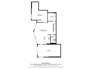 Lower level floor plan.