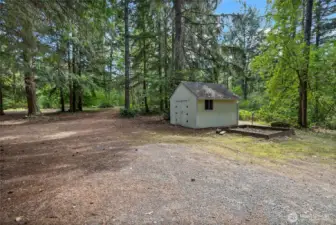 Shed to store your tools and supplies for your hobby farm.