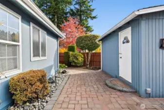 Detached shed with electricity — ideal for tools, projects, or hobbies.