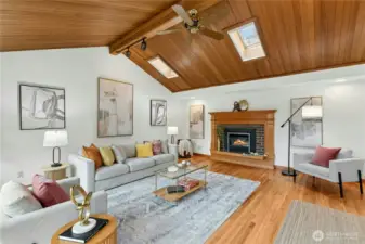 Natural lighting from skylights