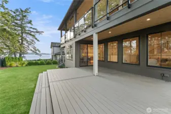 view of the bay Lower deck