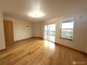 Primary Bedroom with Ocean Views and access to deck