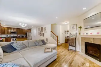 Open concept keeps the kitchen and living room connected no matter what you are doing