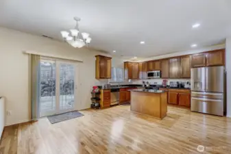 Second informal dining area off the kitchen and sliding glass door to your backyard
