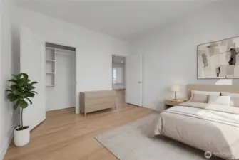 Bedroom #1 Virtually staged