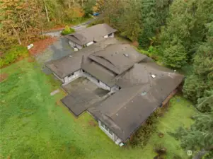 Circular driveway provides plenty of extra parking adjacent to the 3-car garage