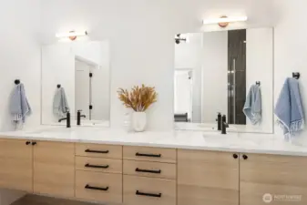 Photos from model home with similar layout, but different color scheme