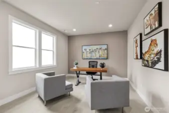 Huge Home Office to the left of Entry. Enjoy Forever views! Photos are for representational purposes only.  Colors and options may vary.