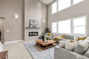 Impressive 2-Story Fireplace will warm you all winter long! Photos are for representational purposes only.  Colors and options may vary.