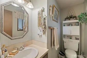 Convenient 1/4 bath off primary bedroom.