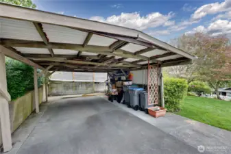 The carport.