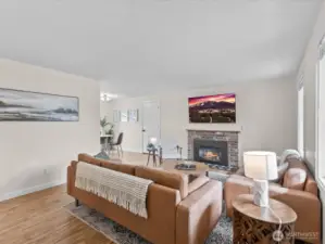 Step inside to a spacious living area