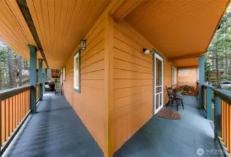 Wraparound porch