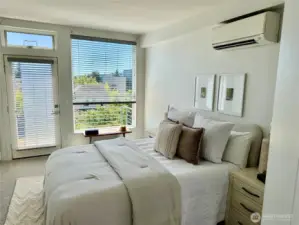 Large bright main bedroom