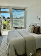 Balcony off the main bedroom