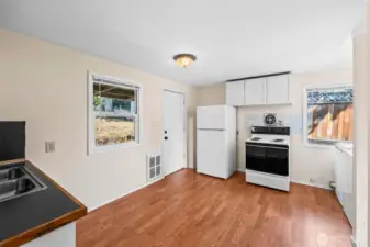 Spacious Kitchen with Access to back covered patio
