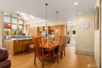 Dining space enough for a dozen+