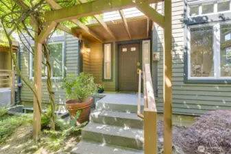 Separate entrance into home.