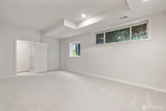 lower bedroom or rec room