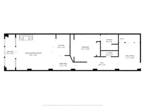 Floor Plan with estimated room measurements