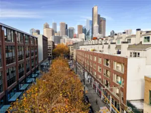 Front of Building (on the right) looking north